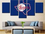 Ibrox Stadium Wall Mural 5 Panel Texas Rangers Modern Décor Canvas Wall Art Hd Print