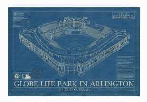 Ibrox Stadium Wall Mural Baseball Stadium Blueprints