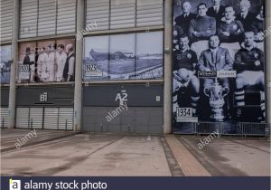 Ibrox Stadium Wall Mural Britain Football soccer Manchester City Stockfotos & Britain