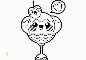 Ice Cream Coloring Pages Printable Kawaii Coloring Pages Sundae Ice Cream Coloring4free