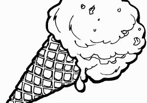 Ice Cream Cone Coloring Pages Ice Cream Coloring Pages with Waffle Cone