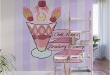 Ice Cream Wall Mural Chibi Moon S Strawberry Parfait Wall Mural by Lunatique