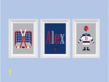 Ice Hockey Wall Murals Hockey Decor Nursery Art Personalized Name Sports Art Custom