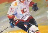 Ice Hockey Wall Murals Ice Hockey Player In Rink Sports 24×36 Handpainted Oil