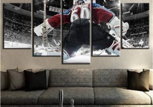 Ice Hockey Wall Murals Us $5 72 Off 5 Piece Canvas Art Ice Hockey Goalkeeper Sport Modern Decorative Paintings On Canvas Wall Art for Home Decorations Wall Decor In