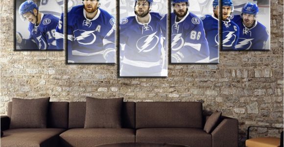 Ice Hockey Wall Murals Us $5 72 Off 5 Piece Canvas Painting Ice Hockey Team Poster Modern Decorative Paintings On Canvas Wall Art for Home Decorations Wall Decor In