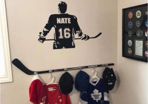 Ice Hockey Wall Murals Wall Stickers & Murals Hockey Player Wall Decal Personalized