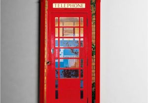 Ideal Decor Wall Murals Ideal Decor Telephone Box Wall Mural Dm549