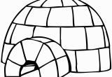 Igloo Printable Coloring Page Best Igloo Clipart Clipartion
