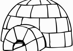 Igloo Printable Coloring Page Best Igloo Clipart Clipartion