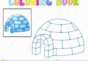 Igloo Printable Coloring Page Coloring Igloo Stock Vector Illustration Of House Freeze