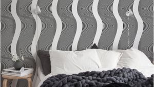 Illusion Wall Murals Op Art Wallpaper Black and White Optical Illusion Wall Mural