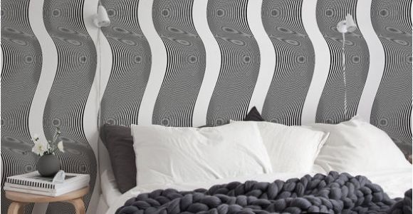 Illusion Wall Murals Op Art Wallpaper Black and White Optical Illusion Wall Mural