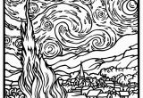 Impressionist Coloring Pages Free Coloring Page Coloring Adult Van Gogh Starry Night Large