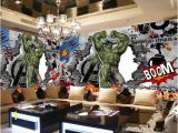 Incredible Hulk Wall Mural Großhandel Avengers Fototapete Gewohnheit 3d Hulk Tapete Graffiti Tapete Kinder Schlafzimmer Wohnzimmer Büro Tv Kulisse Superheld Die Einrichtung Der