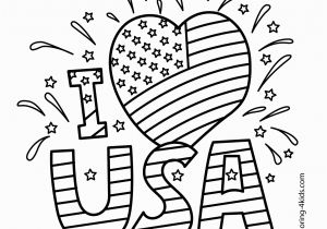 Independence Day Coloring Pages Printable I Love Usa Coloring Pages July 4 Independence Day Coloring