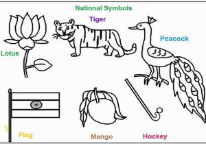 Indian Coloring Pages Print Out National Symbols Of India Coloring Printable Pages