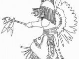 Indian Girl Coloring Pages Indianerh Uptling Zum Ausmalen