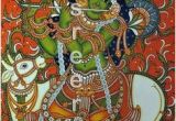 Indian Mural Painting Tutorial 355 Best Kerala Mural Painting Images In 2019