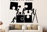 Inexpensive Wall Murals Vinyl Wall Decal Teamwork Motivation Decor for Fice Worker Puzzle
