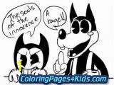 Ink Bendy Coloring Pages Bendy and the Ink Machine Coloring Pages Printable