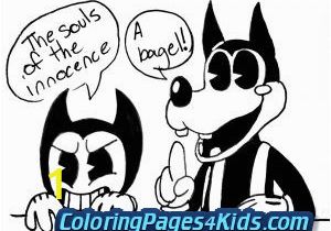 Ink Bendy Coloring Pages Bendy and the Ink Machine Coloring Pages Printable