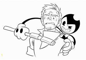 Ink Bendy Coloring Pages Coloring Page for Kids Bendy and Ink Machine Download