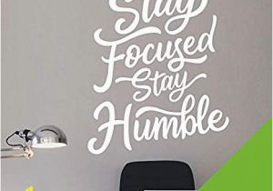 Inspirational Quotes Wall Murals Amazon Stay Focused Stay Humble Motivational Wall