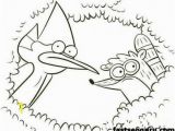 Invader Zim Coloring Pages Online Blue Jay and Rigby Regular Show Coloring Pages Printable Coloring