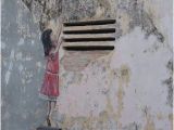 Ipoh Wall Art Mural Little Girl Reaching to A Bird Cage Picture Of Art Of Oldtown