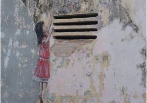 Ipoh Wall Art Mural Little Girl Reaching to A Bird Cage Picture Of Art Of Oldtown