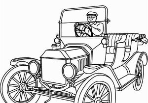 Iron Man Car Coloring Pages Model T Car 1915 ford Model T Car Colouring Page