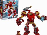 Iron Man Coloring Pages for toddlers Lego Marvel Avengers Iron Man Mech Kids Superhero Mech Figure Building toy with Iron Man Mech and Minifigure New 2020 148 Pieces