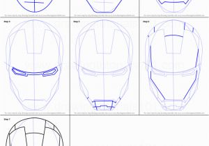 Iron Man Drawing for Coloring How to Draw Iron Man S Helmet Printable Step by Step Drawing