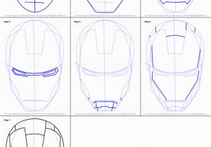 Iron Man Drawing for Coloring How to Draw Iron Man S Helmet Printable Step by Step Drawing