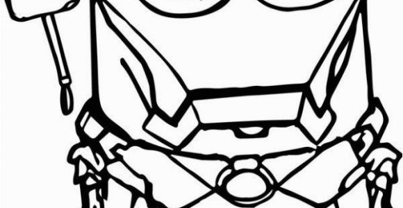 Iron Man Minion Coloring Page Pin On Kids