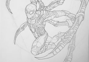 Iron Spider Coloring Pages Infinity War Artstation Infinity War
