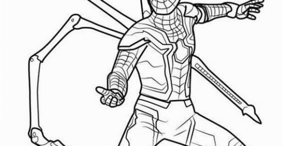 Iron Spider Coloring Pages Infinity War Iron Spider In Infinity War Coloring Page Free Printable