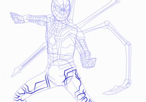 Iron Spider Coloring Pages Infinity War Step by Step How to Draw Iron Spider From Avengers