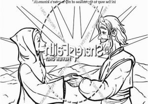 Isaac and Rebekah Coloring Page isaac and Rebekah Coloring Pages Ps25 Genesis 24 isaac and