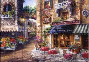 Italian Cafe Wall Murals Buon Appetito 2 Tile Mural Kitchen Ideas Pinterest