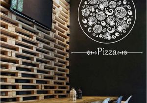 Italian Cafe Wall Murals Pizza Decal Pizzeria Logo Vinyl Sticker Window Sign Cooking Art