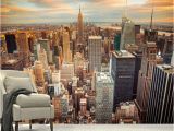 Italian Landscape Murals 3d Wallpaper Modern Sunset New York City Building Landscape Mural