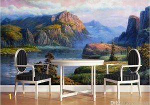 Italian Landscape Murals Realistic Landscape Oil Paintings Valley Spring Mural