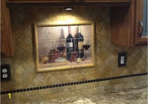 Italian Wall Tile Murals Bread and Wine Tile Mural