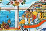 Italian Wall Tile Murals Ceramic Murals for Kitchen Backsplash Coast Of Positano