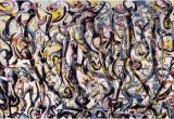 Jackson Pollock Mural Print Jackson Pollock Mural 1943 Reproduction Canvas Print Wall