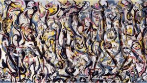 Jackson Pollock Mural Print Jackson Pollock Mural 1943 Reproduction Canvas Print Wall