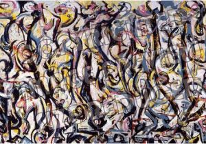 Jackson Pollock Mural Print Jackson Pollock Mural 1943 Reproduction Canvas Print Wall