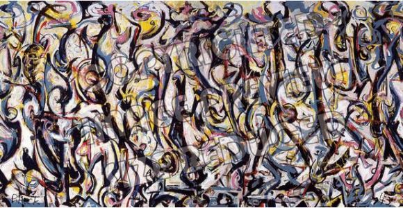 Jackson Pollock Mural Print Jackson Pollock Mural 1943 Reproduction Canvas Print Wall